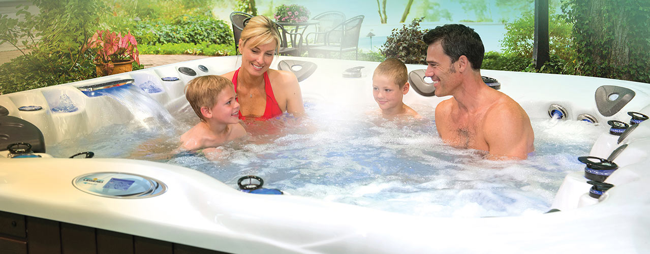 Gezinspret in Master Spas hot tubs