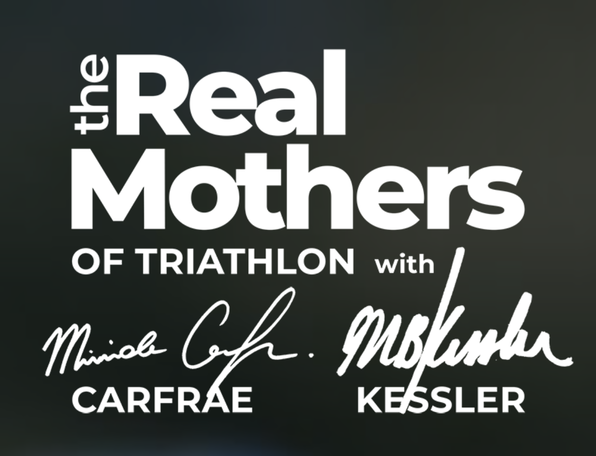 De echte moeders van triatlon met mirinda carfrae en Meredith Kessler logo